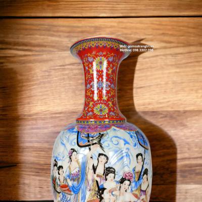 BÌNH SỨ THẬP NHỊ TIÊN CÔ – Một sản phẩm đẹp xuất sắc của nhà Gốm Sứ Trang Trí